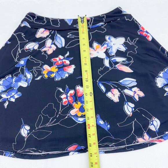 Renee C. Women's Floral Mini Skirt Double Lined with Stretch - Picture 10 of 11